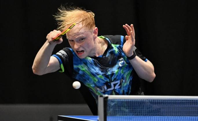 Andre Bertelsmeier fends off five match points against Dimitrij Ovtcharov and reaches the semi-finals of the German Championships for the first time Andre Bertelsmeier fends off five match points against Dimitrij Ovtcharov and reaches the semi-finals of the LOTTO Thüringen TT Finals 2026 in Erfurt German Championships for men and women on June 6, 2026 at Messe Erfurt Erfurt Messe Erfurt Thuringia Germany