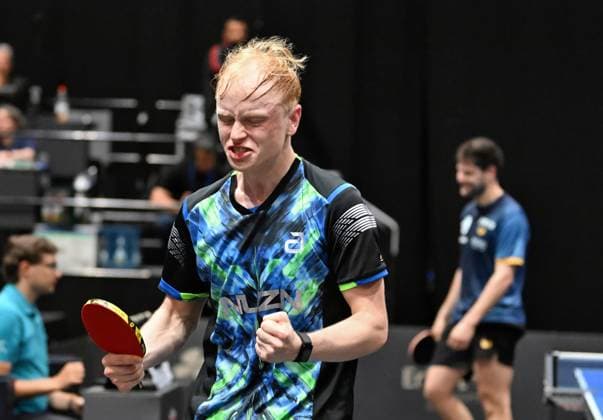 Andre Bertelsmeier fends off five match points against Dimitrij Ovtcharov and reaches the semi-finals of the German Championships for the first time Andre Bertelsmeier fends off five match points against Dimitrij Ovtcharov and reaches the semi-finals of the LOTTO Thüringen TT Finals 2026 in Erfurt German Championships for men and women on June 6, 2026 at Messe Erfurt Erfurt Messe Erfurt Thuringia Germany