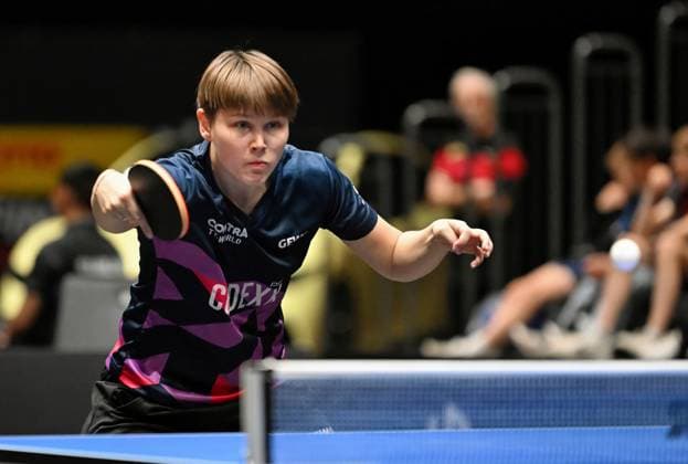 Nina Mittelham from ttc berlin eastside is in the DM semi-finals Nina Mittelham from ttc berlin eastside is in the DM semi-finals LOTTO Thüringen TT Finals 2026 in Erfurt German Championships for women and men on June 6, 2026 at Messe Erfurt Erfurt Messe Erfurt Thuringia Germany