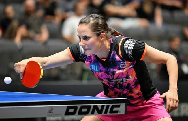 World number nine Sabine Winter TSV Dachau reaches DM semi-finals World number nine Sabine Winter TSV Dachau defeats U15 World Champion Koharu Itagaki in the DM semi-finals LOTTO Thüringen TT Finals 2026 in Erfurt German Championships for men and women on June 6, 2026 at Messe Erfurt Erfurt Messe Erfurt Thuringia Germany