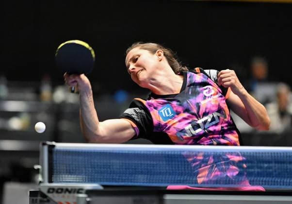 World number nine Sabine Winter TSV Dachau reaches DM semi-finals World number nine Sabine Winter TSV Dachau defeats U15 World Champion Koharu Itagaki in the DM semi-finals LOTTO Thüringen TT Finals 2026 in Erfurt German Championships for men and women on June 6, 2026 at Messe Erfurt Erfurt Messe Erfurt Thuringia Germany