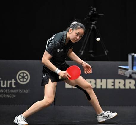 The 16-year-old defensive player Lisa Wang from 1 FC Saarbrücken TT is in the DM semi-finals for the first time The 16-year-old defensive player Lisa Wang from 1 FC Saarbrücken TT is surprisingly in the womens DM semi-finals for the first time LOTTO Thüringen TT Finals 2026 in Erfurt German Championships for women and men on June 6, 2026 at Messe Erfurt Erfurt Messe Erfurt Thuringia Germany