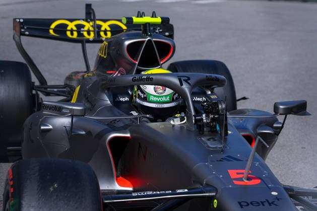F1 Grand Prix of Monaco 2026 Circuit de Monaco Pole Position Monaco 06 06 2026 Gabriel Bortoleto of Brazil and Audi Revolut F1 Team R26 5 seen during F1 Grand Prix of Monaco 2026 Pole Position at Circuit de Monaco in Monte Carlo, Monaco Copyright: xBEAUTIFULxSPORTS Carabellix