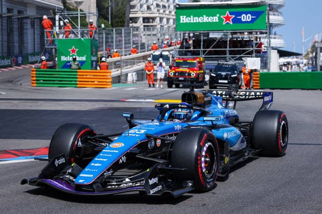 IPA85413094 - Alexander Albon of Thailand and Atlassian Williams F1 Team FW48 (23) seen during F1 Grand Prix of Monaco 2026 - Pole Position at Circuit de Monaco in Monte-Carlo, Monaco  Copyright: xFabrizioxCarabelli IPAxSportx xx 85413094