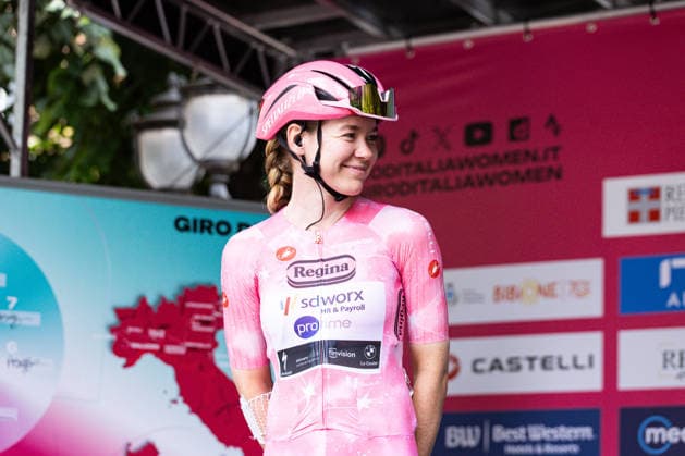 37th Giro d Italia Women 2026 - Stage 8 Anna Van Der Breggen of TEAM SD WORX - PROTIME wears the Pink Jersey during Stage 8 of the 37th Giro d Italia Women, a 106km stage from Rivoli to Sestriere, in Italy, on June 6, 2026. Rivoli Italy  Copyright: xTommasoxBerardix originalFilename:berardi-37thgiro260606_npCwE.jpg