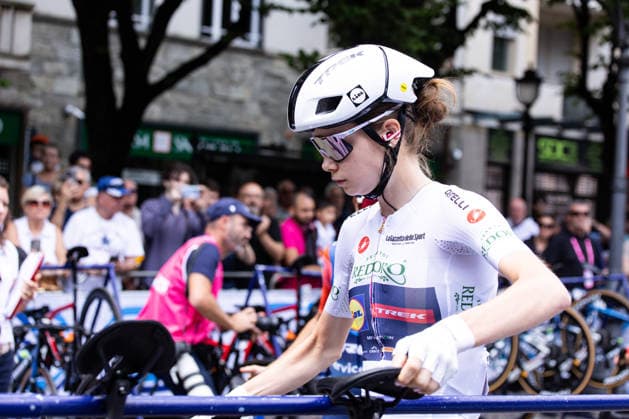 37th Giro d Italia Women 2026 - Stage 8 Isabella Holmgren of LIDL - TREK wears the White Jersey during Stage 8 of the 37th Giro d Italia Women, a 106km stage from Rivoli to Sestriere, in Italy, on June 6, 2026. Rivoli Italy  Copyright: xTommasoxBerardix originalFilename:berardi-37thgiro260606_npIH6.jpg