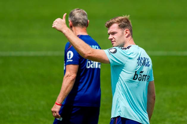 World Cup 2026 Greensboro , USA 20260606 Norway s Alexander Sorloth during a training session with the Norwegian men s national football team at The University of North Carolina Greensboro UNCG Photo Fredrik Varfjell NTB Greensboro United States EDITORIAL USE ONLY RESTRICTED USE FOR BETTING COMPANIES  Copyright: xFredrikxVarfjellx xNTBx