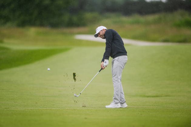 KLM Open 2026 - Day Three Marcel Schneider of Germany plays his second shot from the fairway of the 16th hole during the third round of the KLM Open at The International in Amsterdam, Netherlands, on June 6, 2026. Amsterdam Netherlands  Copyright: xAndyxAstfalckx originalFilename:astfalck-klmopenr260606_npl2n.jpg