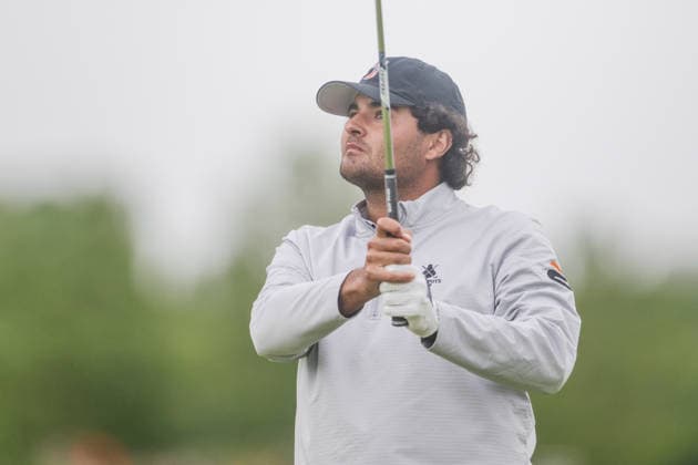 KLM Open 2026 - Day Three Eugenio Chacarra of Spain plays his second shot from the fairway of the 16th hole during the third round of the KLM Open at The International in Amsterdam, Netherlands, on June 6, 2026. Amsterdam Netherlands  Copyright: xAndyxAstfalckx originalFilename:astfalck-klmopenr260606_np9IC.jpg