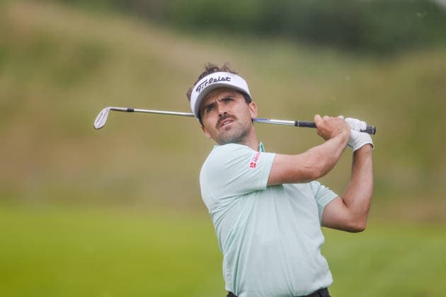KLM Open 2026 - Day Three David Ravetto of France plays his second shot from the fairway of the 16th hole during the third round of the KLM Open at The International in Amsterdam, Netherlands, on June 6, 2026. Amsterdam Netherlands  Copyright: xAndyxAstfalckx originalFilename:astfalck-klmopenr260606_npMef.jpg