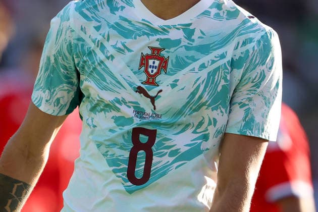 Portugal jersey during the international friendly match between Portugal and Chile at Estadio Nacional do Jamor on June 6, 2026, in Oeiras, Portugal The match serves as preparation for the 2026 FIFA World Cup in the United States Copyright: JoaquimxFerreira