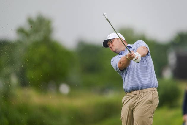 KLM Open 2026 - Day Three Marcus Armitage of England plays his second shot from the fairway of the 16th hole during the third round of the KLM Open at The International in Amsterdam, Netherlands, on June 6, 2026. Amsterdam Netherlands  Copyright: xAndyxAstfalckx originalFilename:astfalck-klmopenr260606_npyKh.jpg