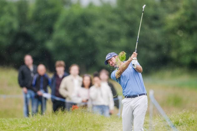 KLM Open 2026 - Day Three Scott Jamieson of Scotland plays his second shot from the fairway of the 16th hole during the third round of the KLM Open at The International in Amsterdam, Netherlands, on June 6, 2026. Amsterdam Netherlands  Copyright: xAndyxAstfalckx originalFilename:astfalck-klmopenr260606_nph27.jpg