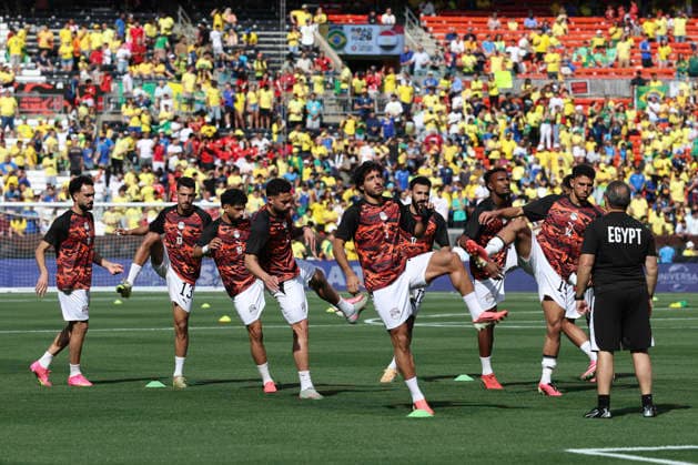 SOCCER 2026: Egypt Vs Brazil JUN 6 June 6, 2026: The Egypt team warms up prior to the International Friendly, Länderspiel, Nationalmannschaft soccer match between Egypt and Brazil at Huntington Bank Field in Cleveland, Ohio. Brian Fisher CSM (Credit Image: Â Brian Fisher Cal Media) Cleveland Ohio United States of America EDITORIAL USE ONLY Copyright: xx ZUMA-20260606_zma_c04_031.jpg BrianxFisherx csmphotothree493339