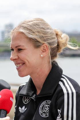 06 06 2026, xgrfx, Football DFB Media Dates, German Womens National Team Training v l Rebecca Knaak in Interview German Womens National Team DFL DFB REGULATIONS PROHIBIT ANY USE OF PHOTOGRAPHS as IMAGE SEQUENCES and or QUASI VIDEO Cologne