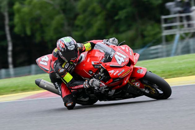 MOTO : 8Heures de Spa-Francorchamps - championnat FIM EWC 2026 - 06 06 2026 41 Dafy-kaedear-rac41-honda (FRA) Honda Cbr 1000 Rr-r-sp (SST) driven by Diego Poncet (FRA) Takeshi Ishizuka (JPN) Kevin Manfredi (ITA), during the 8H Spa Motos, the second round of the 2026 FIM EWC Championship, on the Spa-Francorchamps circuit in Francorchamps, Belgium, from June 5 to 6, 2026. FRANCORCHAMPSBelgium  Copyright: xMPSxAGENCYx