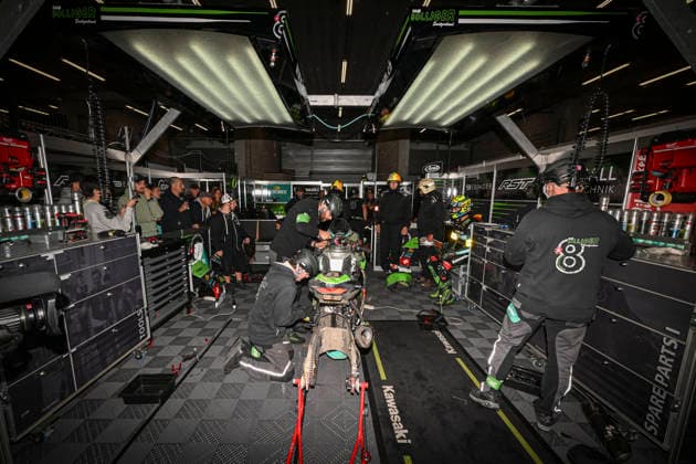MOTO : 8Heures de Spa-Francorchamps - championnat FIM EWC 2026 - 06 06 2026 8 Team Bolliger Switzerland (CHE) Kawasaki Zx 10r (EWC) driven by Nico Thoni (CHE) Alex Toledo Romero (ESP) Xavier Artigas Lopez (ESP), during the 8H Spa Motos, the second round of the 2026 FIM EWC Championship, on the Spa-Francorchamps circuit in Francorchamps, Belgium, from June 5 to 6, 2026. FRANCORCHAMPSBelgium  Copyright: xMPSxAGENCYx