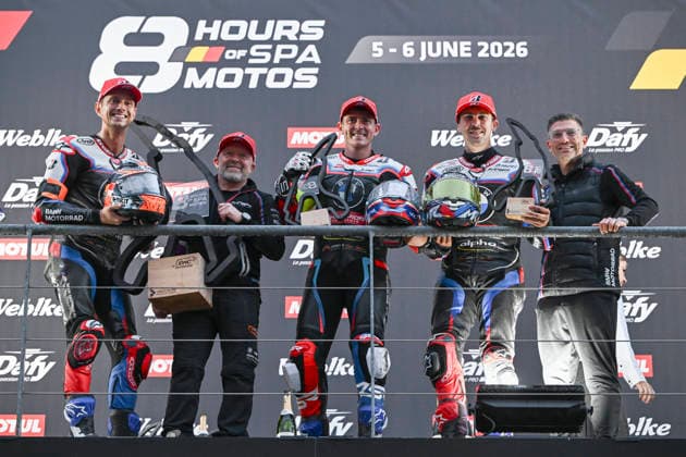 MOTO : 8Heures de Spa-Francorchamps - championnat FIM EWC 2026 - 06 06 2026 37 Bmw Motorrad World Endurance Team (BEL) Bmw M 1000 Rr (EWC) driven by Markus Reiterberger (DEU) Steven Odendaal (ZAF) Michael Van Der Mark (NLD), during the 8H Spa Motos, the second round of the 2026 FIM EWC Championship, on the Spa-Francorchamps circuit in Francorchamps, Belgium, from June 5 to 6, 2026. FRANCORCHAMPSBelgium  Copyright: xMPSxAGENCYx