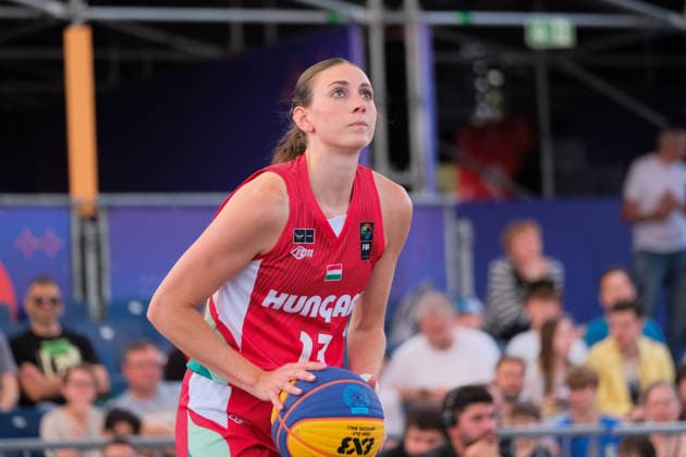 June 6, 2026, Warsaw, Masovian Voivodeship, Poland: Hungary s REKA LELIK (13) in action during a FIBA 3x3 Basketball World Cup women s quarter-final game between Netherlands and Hungary in Warsaw, Poland. Warsaw Poland - ZUMAk204 20260606_zip_k204_029 Copyright: xRomanxKozielx