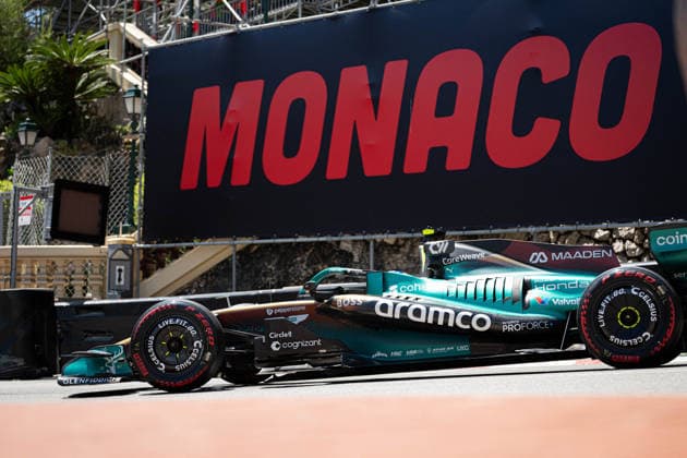 Formula 1 Monaco Grand Prix - Third Practice Session Aston Martin Racing driver Lance Stroll (18) during the third practice session at the Monaco street circuit in Monaco, ahead of the Monaco Formula 1 Grand Prix, on June 6, 2026. Photo by Alexis Jumeau ABACAPRESS.COM Monte-Carlo Monaco  Copyright: xJumeauxAlexis ABACAx