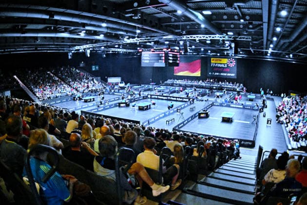 On the penultimate day of the title fights with all the German stars he German table tennis championships, Messehalle 1 in Erfurt was almost sold out 94 German mens and womens championships as part of the LOTTO Thüringen TT Finals at Messe Erfurt 6 June On the penultimate day of the title fights with all the top stars, Messehalle 1 in Erfurt was almost sold out Erfurt Messe Erfurt Thüringen Germany