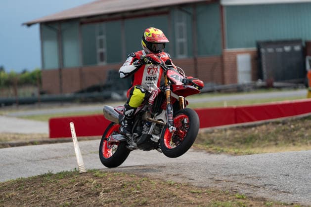 MOTORS - Supermoto - FIM Supermoto World Championship, WM, Weltmeisterschaft 2026 - Grand Prix of Piedmont Photo by IPA ABACAPRESS.COM85410317 - Schmidt Marc Reiner (GER) - Ducati - Team Eleven during FIM Supermoto World Championship 2026 - Grand Prix of Piemonte, Supermoto race in Busca, Italy, June 06 2026 Busca Italy  Copyright: xIPAxSport ABACAx