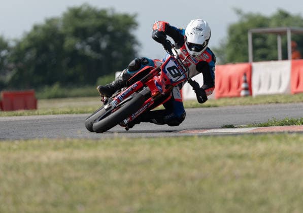 MOTORS - Supermoto - FIM Supermoto World Championship, WM, Weltmeisterschaft 2026 - Grand Prix of Piedmont Photo by IPA ABACAPRESS.COM85410290 - Krasniqi Mitja (SUI) - Honda - Gazza Racing during FIM Supermoto World Championship 2026 - Grand Prix of Piemonte, Supermoto race in Busca, Italy, June 06 2026 Busca Italy  Copyright: xIPAxSport ABACAx