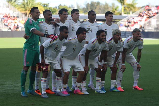 Venezuela s players pose for photographers during the International Friendly, Länderspiel, Nationalmannschaft match between Turkiye and Venezuela at Inter Miami FC Stadium on June 7, 2026 in Miami, United States. ( Copyright: ZiyaxUlasx-xDepoxPhotos 19122834