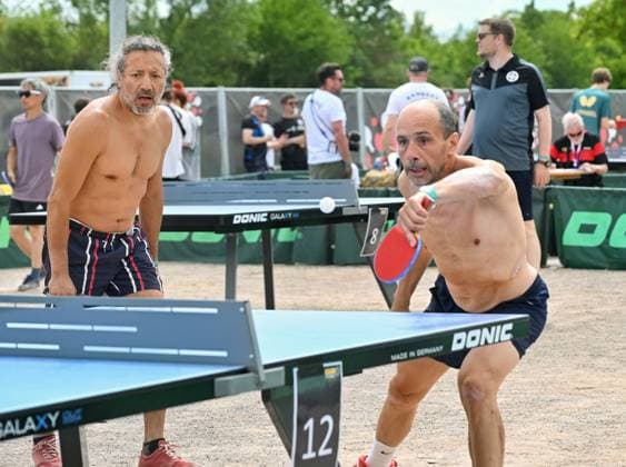Outdoor table tennis is chilling and sport On June 6, the 1st German Outdoor Table Tennis Championships of the table tennis communities were held as part of the LOTTO Thuringia TT Finals at Messe Erfurt Outdoor table tennis is chilling and sport On June 6, the 1st German Outdoor Table Tennis Championships of the table tennis communities were held as part of the LOTTO Thuringia TT Finals at Messe Erfurt Erfurt Messe Erfurt Thuringia Germany