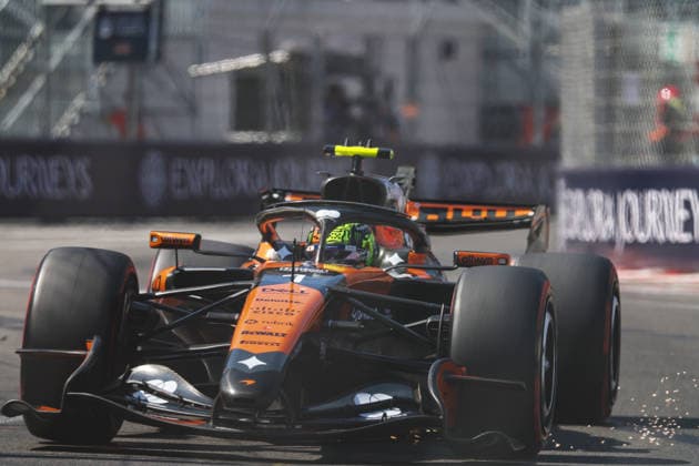 1 Lando Norris GBR McLaren Mastercard F1 Team GBR MCL40A Mercedes during the Qualifying of Formula 1 Louis Vuitton Grand Prix of Monaco at Circuit de Monaco in Monaco on June 06, 2026 in Monaco Photo by Philippe Nanchino Eurasia Sport Images Monaco Circuit de Monaco Monte Carlo Monaco Copyright: x x2026xEurasiaxSportxImagesx jp-en-EuSpIm-MPS_PPN_GP.F1_Monaco_06Jun2026_MO673
