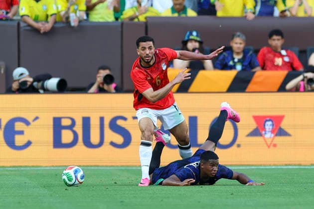 Football, Test match, Egypt - Brazil