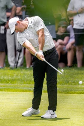 June 6, 2026, Dublin, Ohio, USA: RORY MCILROY hits from the fairway on 4 during the third round of The Memorial Tournament at Muirfield Village Golf Club in Dublin. Dublin USA - ZUMAs304 20260606_zaf_s304_040 Copyright: xScottxStuartx