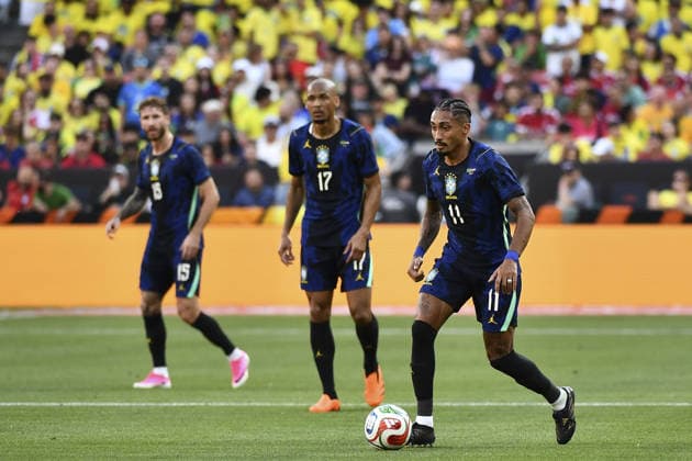 CLEVELAND, USA - JUNE 06: Raphinha of Brazil during an International Friendly, Länderspiel, Nationalmannschaft match in preparation for the upcoming 2026 FIFA World Cup, WM, Weltmeisterschaft, Fussball between Brazil and Egypt (Photo by Rebekah Wynkoop SPP)  Copyright: xRebekahxWynkoop SPPx Sportspressphoto_SPR162384