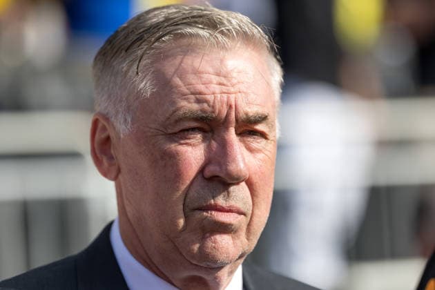 Partida Amistosa entre Brasil e Egito Carlo Ancelotti, coach of the Brazilian national team, Nationalteam during the International Friendly, Länderspiel, Nationalmannschaft match between Brazil and Egypt a World Cup warm-up game at Huntington Bank Field in Cleveland, United States, this Saturday, the 6th. Cleveland OH United States Copyright: xWilliamxVolcovx