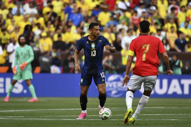 CLEVELAND, USA - JUNE 06: Danilo of Brazil controls the ball during an International Friendly, Länderspiel, Nationalmannschaft match in preparation for the upcoming 2026 FIFA World Cup, WM, Weltmeisterschaft, Fussball between Brazil and Egypt (Photo by Rebekah Wynkoop SPP)  Copyright: xRebekahxWynkoop SPPx Sportspressphoto_SPR162422