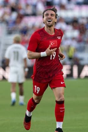 Turkiye v Venezuela - Friendly match MIAMI, UNITED STATES - JUNE 06: Yunus Akgun of Turkiye national football team celebrate after scoring a goal during the International Friendly, Länderspiel, Nationalmannschaft match between Turkiye and Venezuela at Inter Miami CF Stadium in Miami, Florida, U.S., on June 6, 2026. Mostafa Bassim Anadolu Florida United States. Editorial use only. Please get in touch for any other usage.  Copyright: x2026xAnadoluxMostafaxBassimx