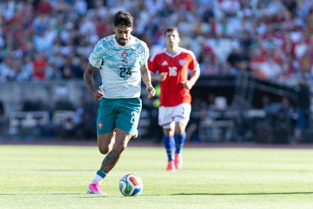 June 6, 2026, Caxias, Lisbon, Portugal: Portugal and Mallorca defender SAMU COSTA (24) in action during the game for the International Friendly, Länderspiel, Nationalmannschaft game between Portugal vs Chile at Estadio Nacional Caxias Portugal - ZUMAs359 20260606_zsp_s359_091 Copyright: xAlexandrexdexSousax
