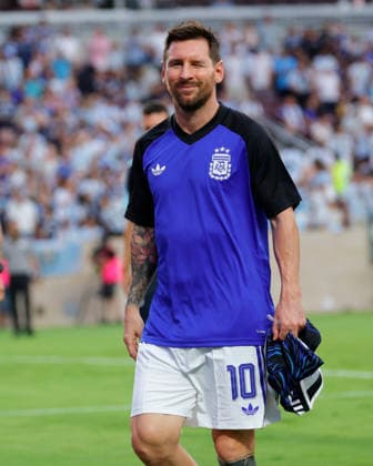 June 6, 2026, College Station, Texas, USA: Argentina forward LIONEL MESSI (10) winks to the crowd during an International Friendly, Länderspiel, Nationalmannschaft soccer match between Argentina and Honduras at Kyle Field in College Station, TX, Saturday, June 6, 2026. Soccer 2026: Argentina 2:0 Honduras  - ZUMAa325 20260606_zsa_a325_027 Copyright: xDavidxBalleringxIix