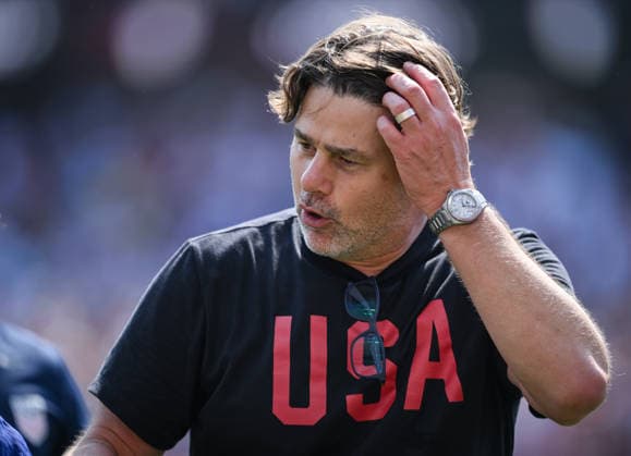 Soccer World Cup 2026 test match in Chicago 06 06 2026 USA Germany Coach US Team, Mauricio Pochettino ARG