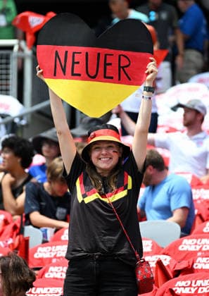 Soccer, international match, men, friendly match for the 2026 World Cup, Soldier Field, Chicago USA Germany 1 2 Manuel Neuer fan