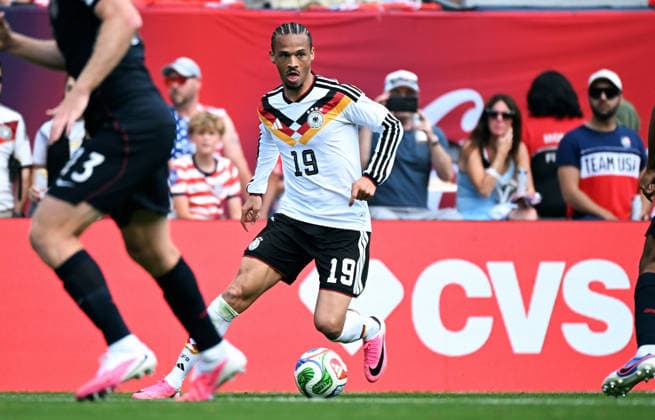 Soccer, international match, men, friendly match for the 2026 World Cup, Soldier Field, Chicago USA Germany 1 2 Leroy Sane GER action, single image