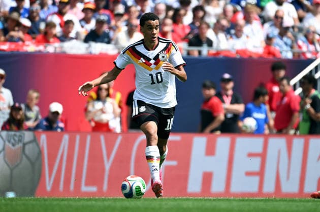 Soccer, international match, men, friendly match for the 2026 World Cup, Soldier Field, Chicago USA Germany 1 2 Jamal Musiala GER Action, single image