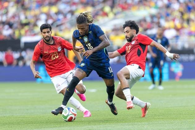 Friendly match between Brazil and Egypt Danilo Santos at the match between Brazil and Egypt, an International Friendly, Länderspiel, Nationalmannschaft in preparation for the World Cup, at Huntington Bank Field in Cleveland, United States, this Saturday, June 6th.( CLEVELAND OH UNITED STATES Copyright: xWilliamxVolcov BrazilxPhotoxPresx