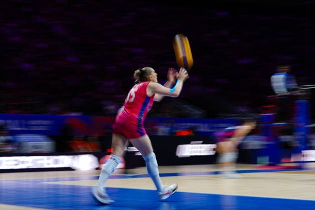 2026 Women s Volleyball Nations League - Quebec City - Day4 Enora Danard-Selosse 35 of France in action during the 2026 Women s Volleyball Nations League match between France and Canada at Videotron Centre on June 6, 2026, in Quebec City, Canada. Quebec City Quebec Canada  Copyright: xYuanxTianx originalFilename:tian-2026wome260606_npiau.jpg