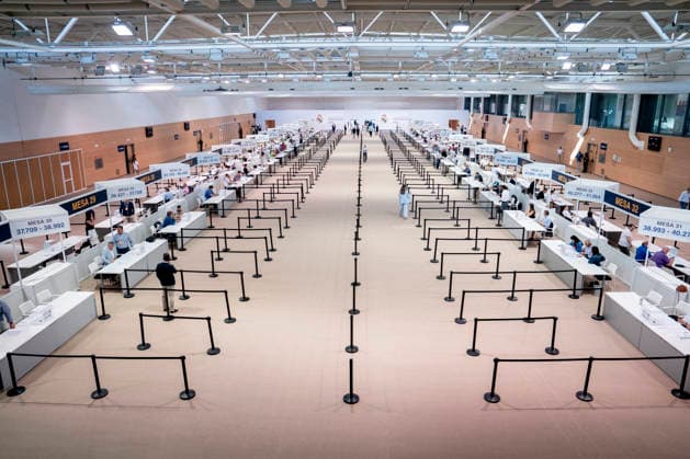 June 7, 2026, Valdebebas, Madrid, Spain: General view of the polling stations during the Real MadridÃ¢â‚¬â ¢s presidential election day at Ciudad Deportiva Real Madrid on June 07, 2026 in Valdebebas, Madrid, Spain. Valdebebas Spain - ZUMAa181 20260607_zaa_a181_003 Copyright: xAngelxPerezxMecax