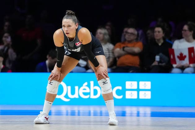 2026 Women s Volleyball Nations League - Quebec City - Day4 Kacey Jost 17 of Canada competes during the 2026 Women s Volleyball Nations League match between France and Canada at Videotron Centre on June 6, 2026, in Quebec City, Canada. Quebec City Quebec Canada  Copyright: xYuanxTianx originalFilename:tian-2026wome260606_npczI.jpg