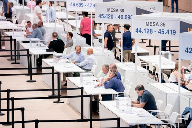June 7, 2026, Valdebebas, Madrid, Spain: General view of the polling stations during the Real MadridÃ¢â‚¬â ¢s presidential election day at Ciudad Deportiva Real Madrid on June 07, 2026 in Valdebebas, Madrid, Spain. Valdebebas Spain - ZUMAa181 20260607_zaa_a181_004 Copyright: xAngelxPerezxMecax
