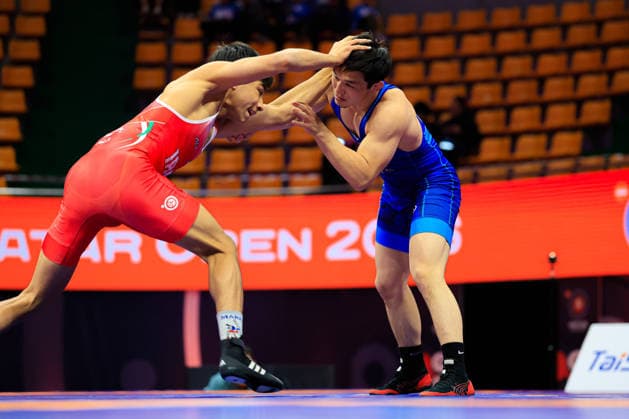 Wrestling Ranking Series Ulaanbaatar Open 61kg FS AITAKYN Assyl KAZ df KHATERI Ahora Farhad IRI Copyright: xKostadinxAndonovx xUnitedxWorldxWrestlingx Kostadin Andonov United World Wrestling