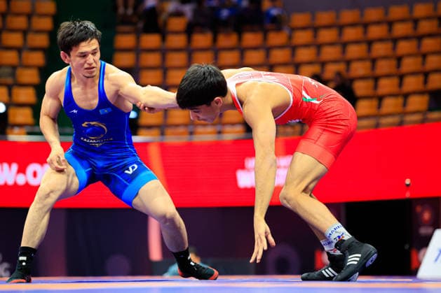 Wrestling Ranking Series Ulaanbaatar Open 61kg FS AITAKYN Assyl KAZ df KHATERI Ahora Farhad IRI Copyright: xKostadinxAndonovx xUnitedxWorldxWrestlingx Kostadin Andonov United World Wrestling