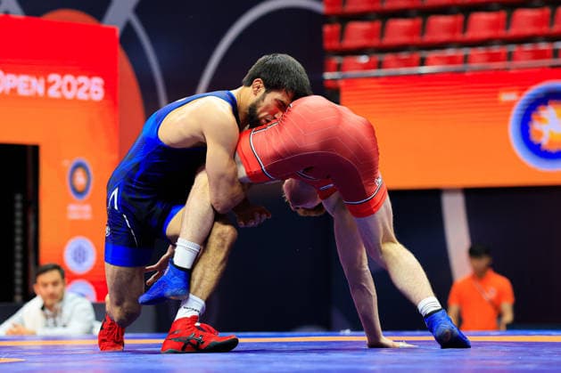 Wrestling Ranking Series Ulaanbaatar Open 65kg FS Shamil Alievich Mamedov BUL df Christopher James Composto USA Copyright: xKostadinxAndonovx xUnitedxWorldxWrestlingx Kostadin Andonov United World Wrestling